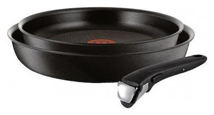 Ingenio Unlimited Σετ Τηγάνια από Αλουμίνιο Black 2τμχ Tefal